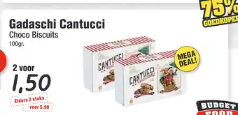 Budget Food Gadaschi Cantucci Choco Biscuits aanbieding
