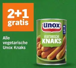 Albert Heijn Alle vegetarische Unox Knaks aanbieding
