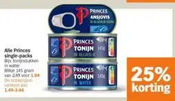 Albert Heijn Alle Princes single-packs aanbieding