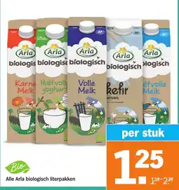Albert Heijn Alle Arla biologisch literpakken aanbieding