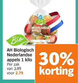 Albert Heijn AH Biologisch Nederlandse appels 1 kilo aanbieding