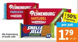 Albert Heijn Alle Peijnenburg of Snelle Jelle aanbieding
