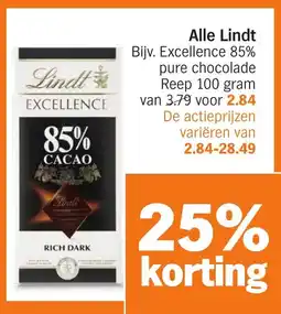 Albert Heijn Alle Lindt aanbieding