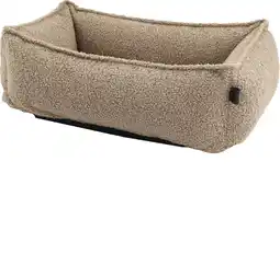 Intratuin Overseas hondenmand Teddy taupe 60 x 40 x 18 cm aanbieding