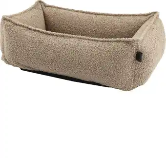 Intratuin Overseas hondenmand Teddy taupe 60 x 40 x 18 cm aanbieding
