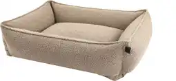 Intratuin Overseas hondenmand Teddy taupe 90 x 70 x 20 cm aanbieding