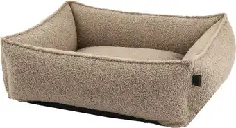 Intratuin Overseas hondenmand Teddy taupe 70 x 60 x 20 cm aanbieding