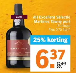Albert Heijn AH Excellent Selectie Martinez Tawny port aanbieding