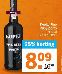 Albert Heijn Kopke Fine Ruby porto aanbieding