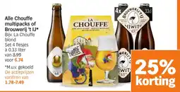 Albert Heijn Alle Chouffe multipacks of Brouwerij 't IJ aanbieding