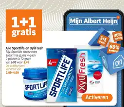 Albert Heijn Alle Sportlife en XyliFresh aanbieding