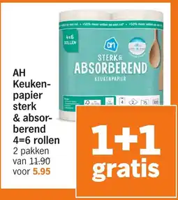 Albert Heijn AH Keuken- papier sterk & absor- berend aanbieding