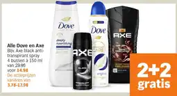 Albert Heijn Alle Dove en Axe aanbieding