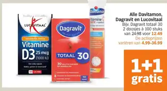 Albert Heijn Alle Davitamon, Dagravit en Lucovitaal aanbieding