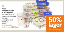Albert Heijn Pyrex bewaarschalen of maatbekers aanbieding