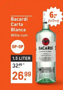 Albert Heijn Bacardí Carta Blanca Witte rum aanbieding