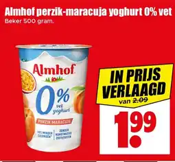 Dirk AlmAlmhof perzik-maracuja yoghurt 0% vet aanbieding