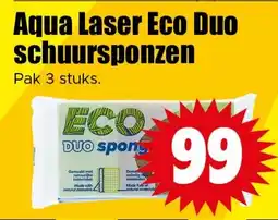 Dirk Aqua Laser Eco Duo O schuursponzen aanbieding