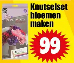 Dirk Knutselset bloemen maken aanbieding