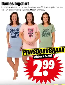 Dirk Dames bigshirt aanbieding