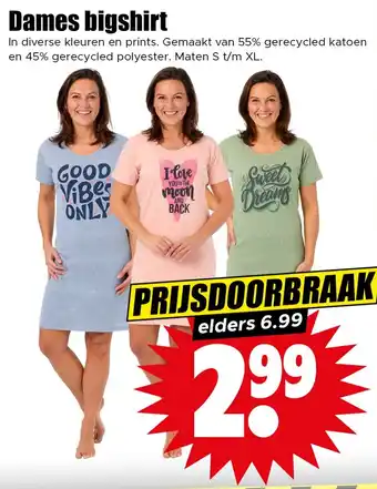 Dirk Dames bigshirt aanbieding