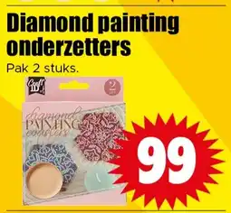 Dirk Diamond painting onderzetters aanbieding