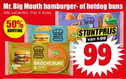 Dirk Mr. Big Mouth hamburger- of hotdog buns aanbieding