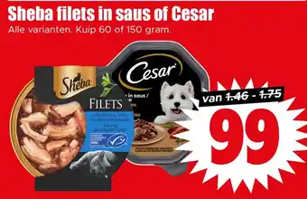 Dirk Sheba filets in saus of Cesar aanbieding