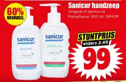 Dirk Sanicur handzeep aanbieding