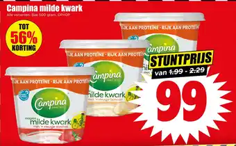 Dirk Campina milde kwark aanbieding