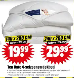 Dirk Ten Cate 4-seizoenen dekbed aanbieding