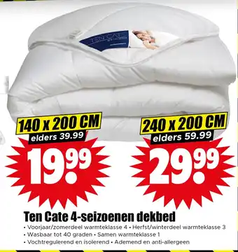 Dirk Ten Cate 4-seizoenen dekbed aanbieding