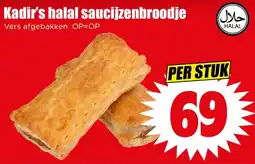 Dirk Kadir's halal saucijzenbroodje aanbieding