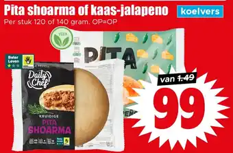 Dirk Pita shoarma of kaas-jalapeno aanbieding