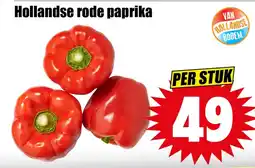 Dirk Hollandse rode paprika aanbieding