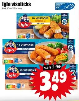 Dirk Iglo vissticks aanbieding