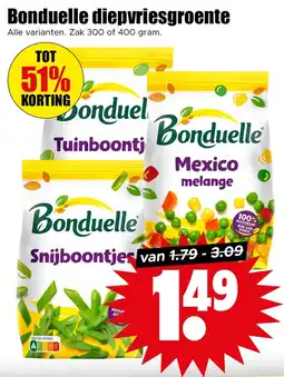 Dirk Bonduelle diepvriesgroente aanbieding