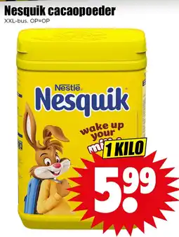Dirk Nesquik cacaopoeder aanbieding