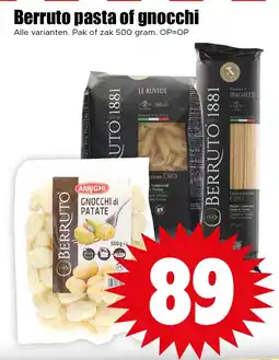 Dirk Berruto pasta of gnocchi aanbieding