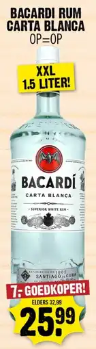 Dirk Bacardi Rum Carta Blanca aanbieding