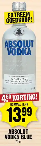 Dirk Absolut Vodka Blue aanbieding