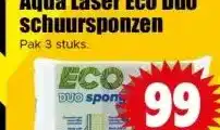 Dirk Aqua Laser Eco Duo schuursponzen aanbieding