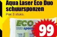 Dirk Aqua Laser Eco Duo schuursponzen aanbieding
