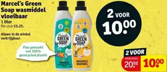 Kruidvat Marcel's Green Soap wasmiddel vloeibaar aanbieding