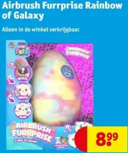 Kruidvat Airbrush Furrprise Rainbow of Galaxy aanbieding