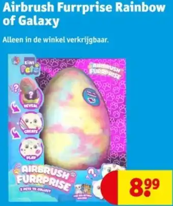 Kruidvat Airbrush Furrprise Rainbow of Galaxy aanbieding