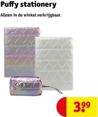 Kruidvat Puffy stationery aanbieding