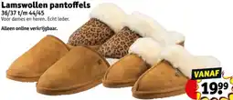 Kruidvat Lamswollen pantoffels aanbieding