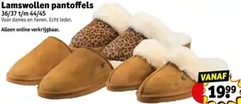 Kruidvat Lamswollen pantoffels aanbieding
