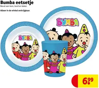 Kruidvat Bumba eetsetje aanbieding